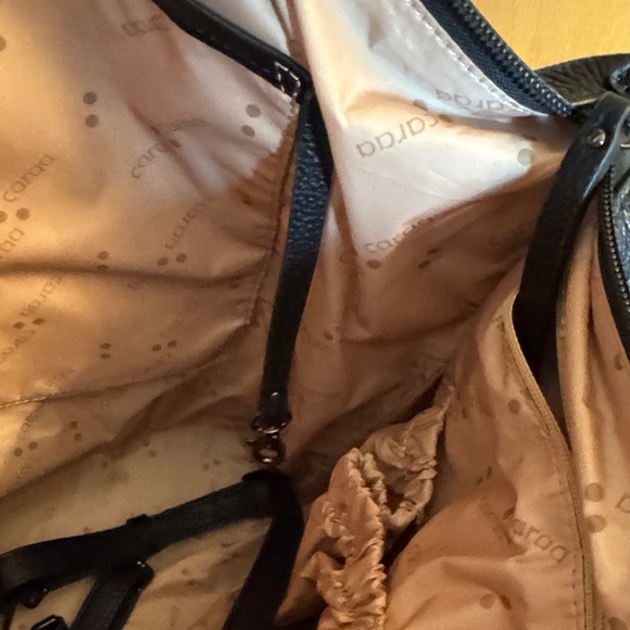 Caraa Black Leather Tote Bag - Picture 10 of 11